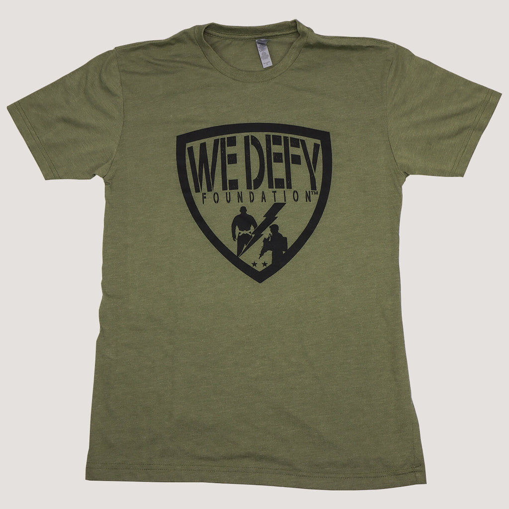 $25 Donation: We Defy Shield Tee – We Defy Foundation